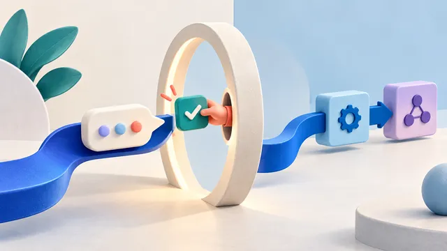 Build a workflow that asks before continuing