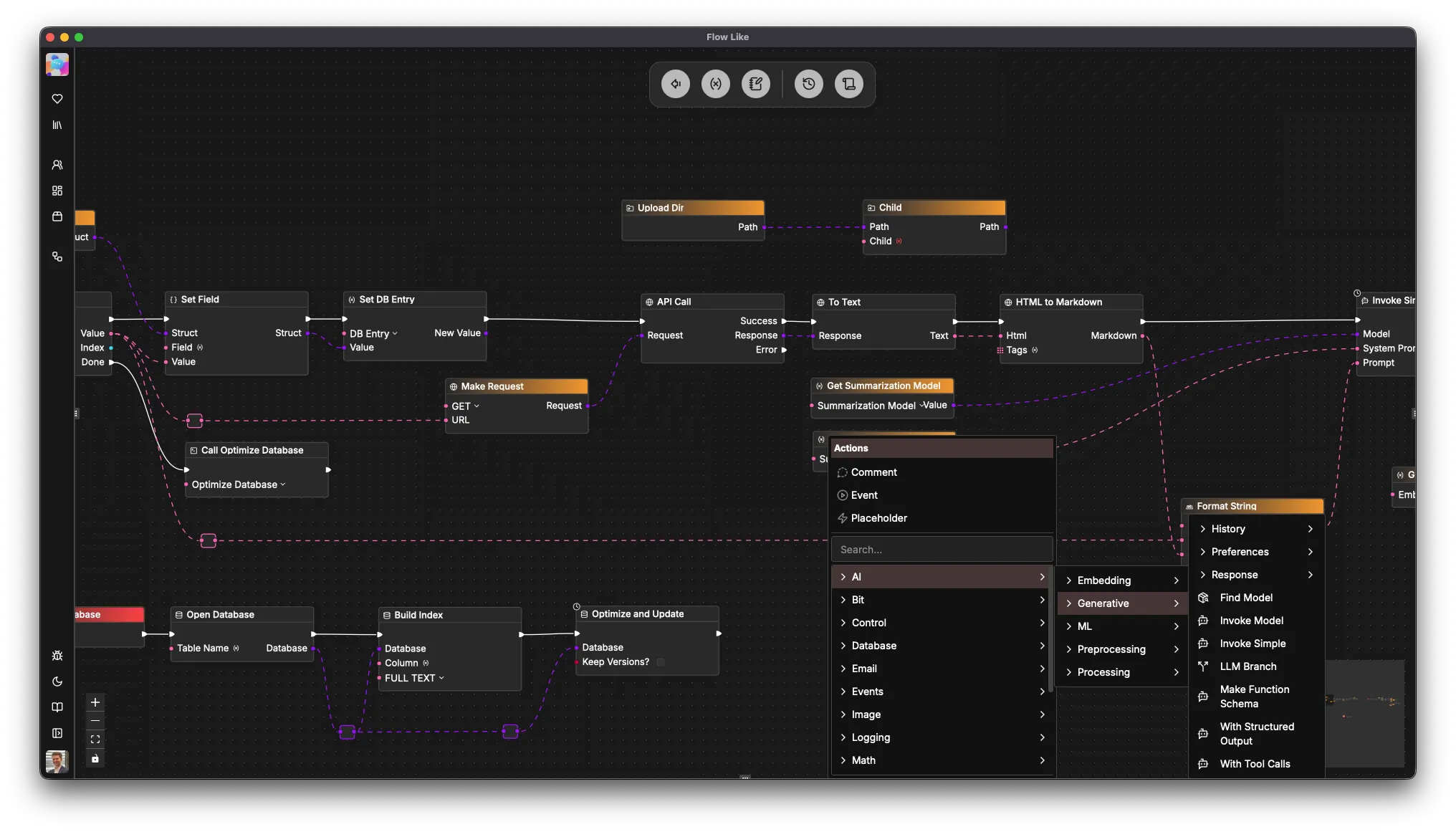Flow-Like node library with categorized nodes