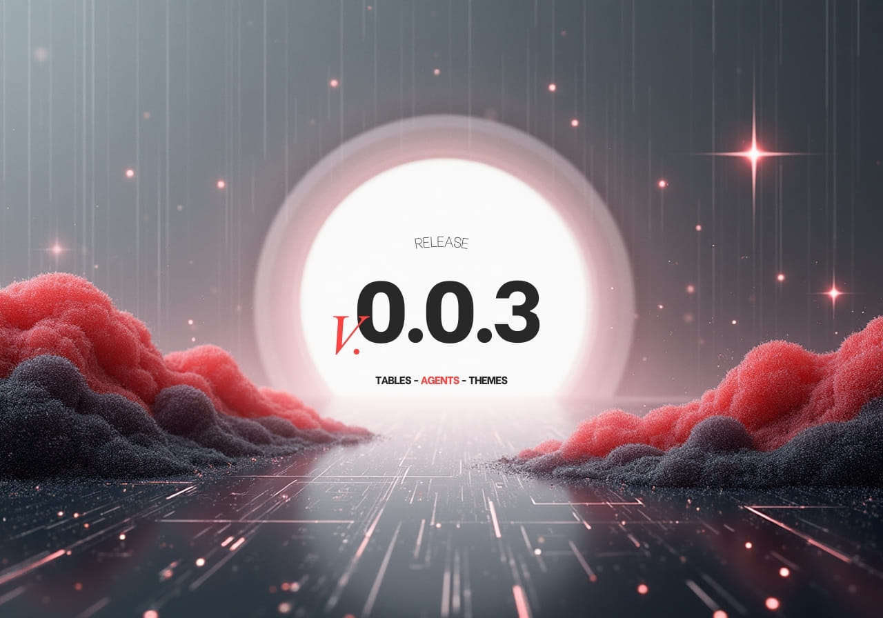 Flow-Like Alpha v0.0.3 — Tables, Themes, Agents, and Smoother Editing ✨